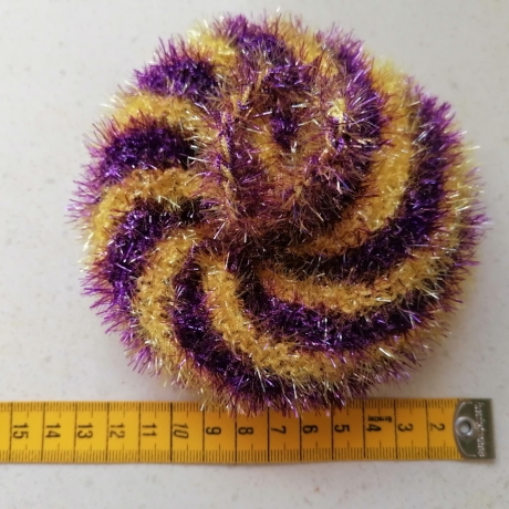 Duschschwamm, Badeschwamm, Peelingschwamm, gestrickt