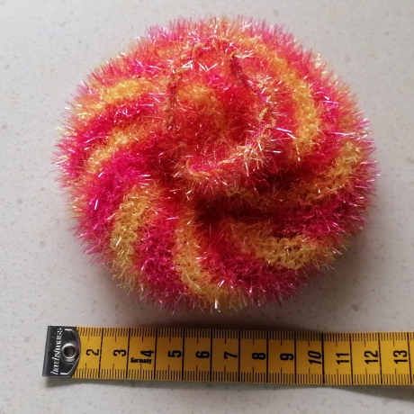 Duschschwamm, Badeschwamm, Peelingschwamm, gestrickt