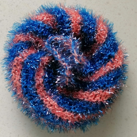 Duschschwamm, Badeschwamm, Peelingschwamm, gestrickt
