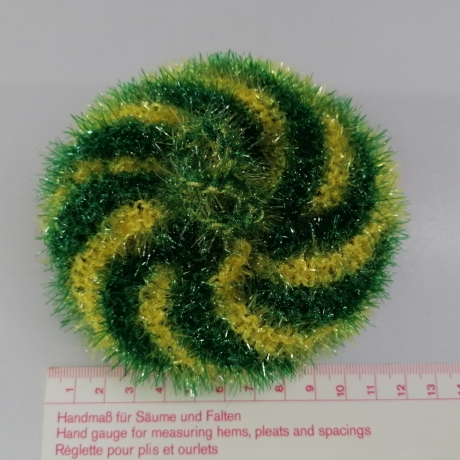 Duschschwamm, Badeschwamm, Peelingschwamm, gestrickt