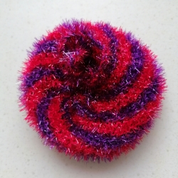 Duschschwamm Badeschwamm Peelingschwamm handgestrickt waschbar