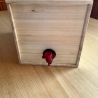 Bag in Box Pappelholz für 5 ltr. Saftbeutel, Weinbeutel, Holzbox