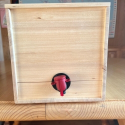 Bag in Box Pappelholz für 5 ltr. Saftbeutel, Weinbeutel, Holzbox