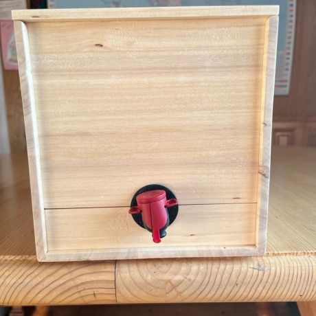 Bag in Box Pappelholz für 5 ltr. Saftbeutel, Weinbeutel, Holzbox