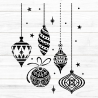 Christmas balls Plotterdatei SVG DXF FCM