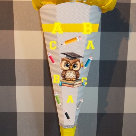 Schultüte Bastelset Eule Bally verschiedene Farben