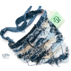 UPCYCLING Jeans Hunde-Halstuch, Hunde-Bandana - Gr. L
