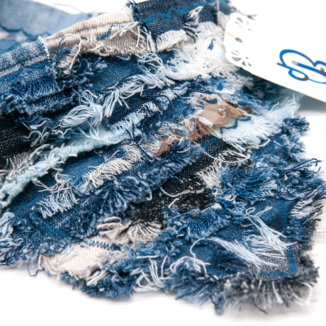 UPCYCLING Jeans Hunde-Halstuch, Hunde-Bandana - Gr. M
