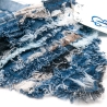 UPCYCLING Jeans Hunde-Halstuch, Hunde-Bandana - Gr. M
