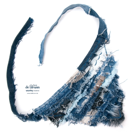 UPCYCLING Jeans Hunde-Halstuch, Hunde-Bandana - Gr. M