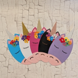 DIY-Bastelset „Einhorn“ | Einladungskarten selber basteln 