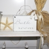 Schild Bathroom Shabby Chic Holz