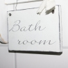Schild Bathroom Shabby Chic Holz