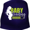 größenverstellbares Bauchband bedruckt mit BABY LOADING