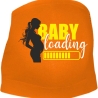 größenverstellbares Bauchband bedruckt mit BABY LOADING