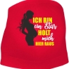 größenverstellbares Bauchband bedruckt mit ICH BIN EIN STAR
