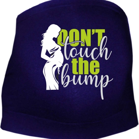 größenverstellbares Bauchband mit DON´T TOUCH THE BUMP