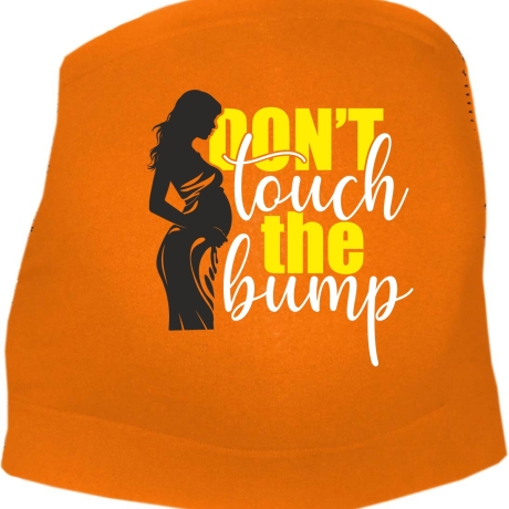 größenverstellbares Bauchband mit DON´T TOUCH THE BUMP