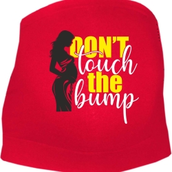 größenverstellbares Bauchband mit DON´T TOUCH THE BUMP