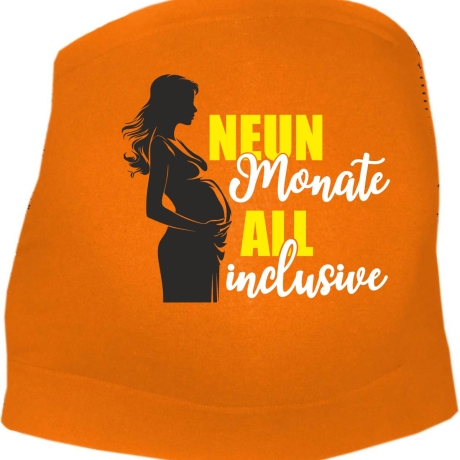 größenverstellbares Bauchband NEUN MONATE ALL INCLUSIVE
