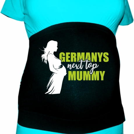größenverstellbares Bauchband mit GERMANYS NEXT TOP MUMMY