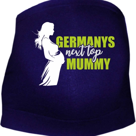 größenverstellbares Bauchband mit GERMANYS NEXT TOP MUMMY
