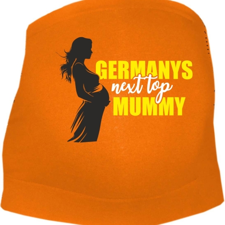 größenverstellbares Bauchband mit GERMANYS NEXT TOP MUMMY