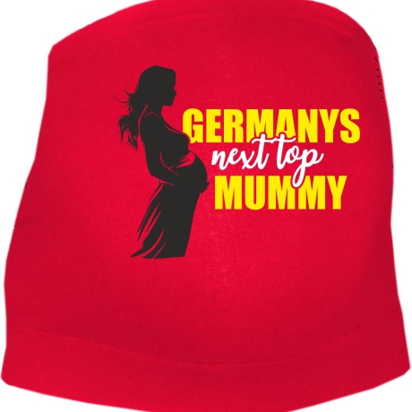 größenverstellbares Bauchband mit GERMANYS NEXT TOP MUMMY