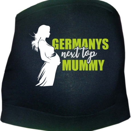 größenverstellbares Bauchband mit GERMANYS NEXT TOP MUMMY
