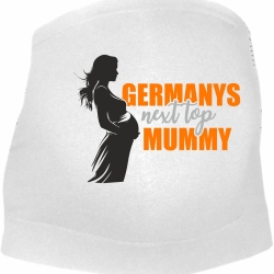größenverstellbares Bauchband mit GERMANYS NEXT TOP MUMMY