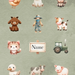 Cupcake Aufleger – Digitale Datei - Bauernhof