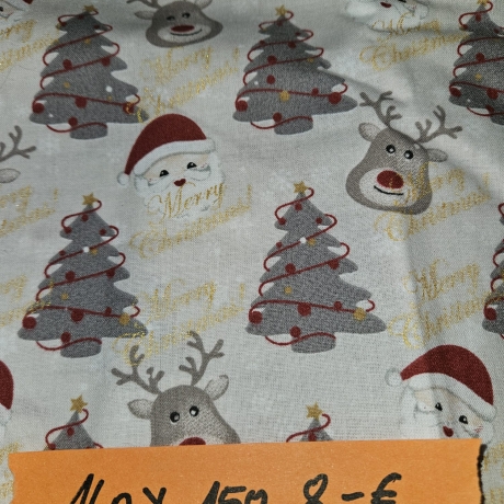 Baumwollstoff - Stoff - Weihnachtsstoff - Reststück - Stoffrest