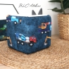 JERSEY Bezug Baustelle, Bagger blau, passend für Toniebox