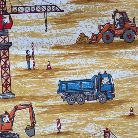 Baustellenfahrzeuge Biojersey Lillestoff Susalabim