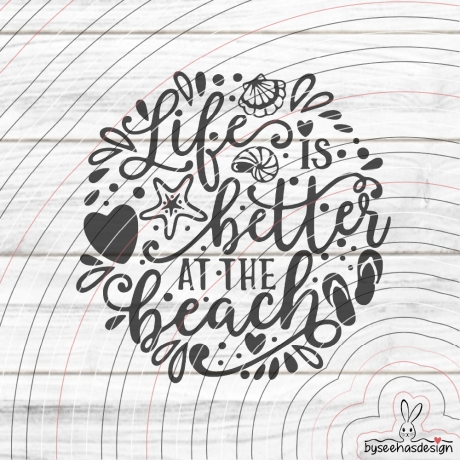 Beach Plotterdatei SVG DXF