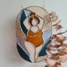 Sonnenfänger Beachlady Flora Tiffany-Glaskunst