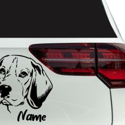 Aufkleber Hund Beagle