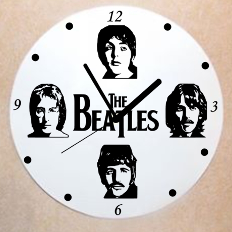 Schallplattenuhr Wanduhr Beatles