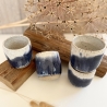 Handgemachte Keramik - getöpferte Tasse/Becher mit Farbverlauf