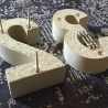 HAUSNUMMER aus BETON | 24cm Arial Narrow | 3D Optik  Top Design