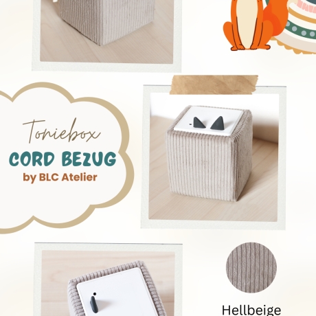 CORD dunkelbeige, passend für Toniebox