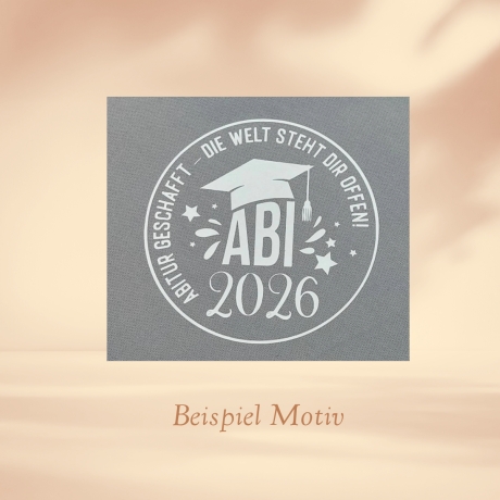 2026 Abi - Schulabschluss Abschlusstüte Mathe weiß