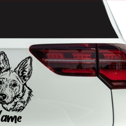 Aufkleber Hund Belgischer Schäferhund