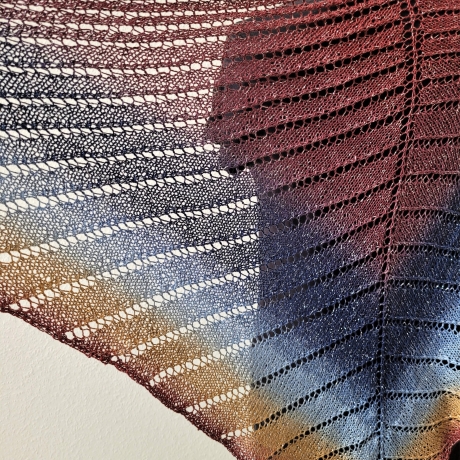 Dreieckstuch, Glitzertuch, Handgestrickt
