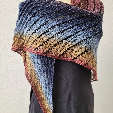 Dreieckstuch, Glitzertuch, Handgestrickt