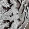 Berglandschaft als String Art - Wandbild 80 x 40 cm