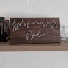 Berlin Skyline Fadenbild, 40 x 20 cm