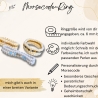 Dein Wort als Ring - individueller Morsecode-Ring schmal (Peyote)