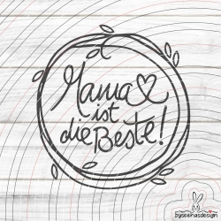 Beste Mama Plotterdatei SVG DXF