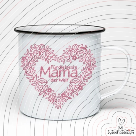 Beste Mama der Welt Plotterdatei SVG DXF 